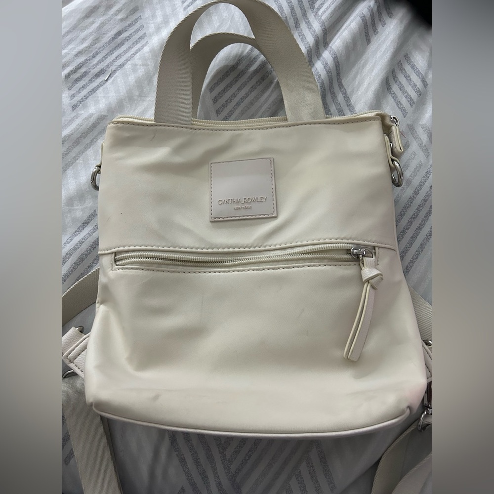 Cream colored purse